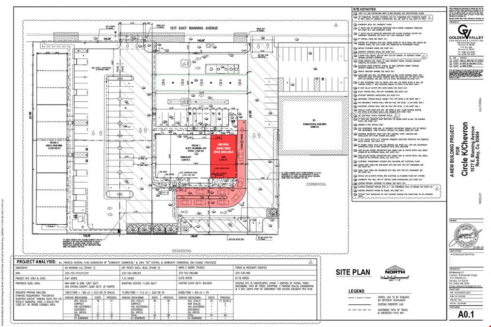 2,424± SF Dual Drive-Thru Quick Service Restaurant Space For Lease or Rent connected to Circe-K & Chevron