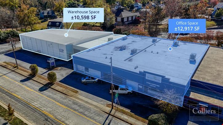 ±23,515-SF Flexible Office Warehouse Space For Sale, Downtown Spartanburg