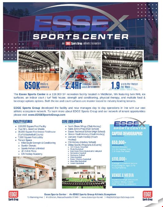 ESSEX SPORTS CENTER