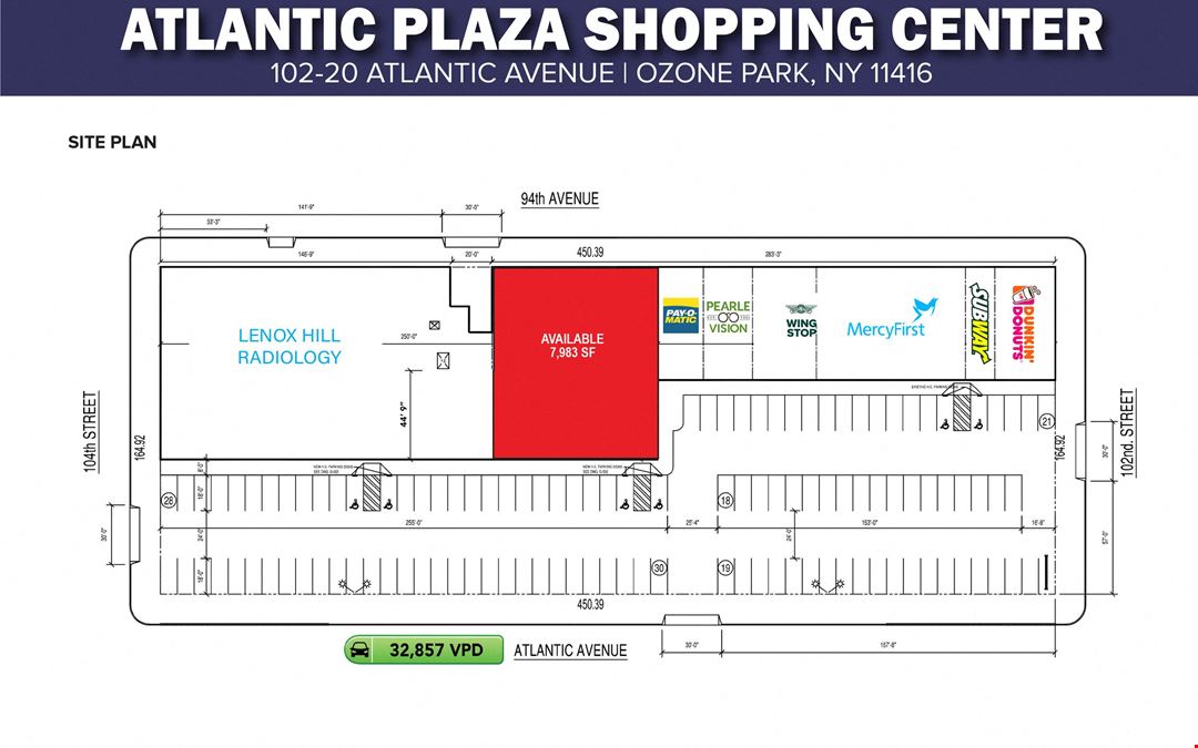 7,983 SF Available at Atlantic Plaza