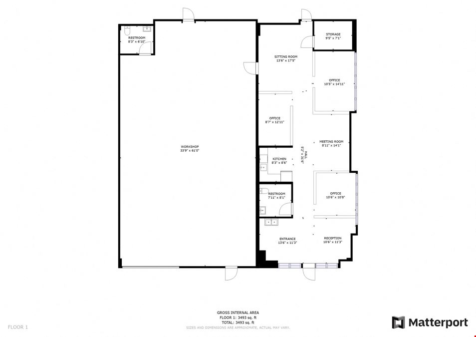 Beach Commerce Park 3,480 SF Office with Warehouse