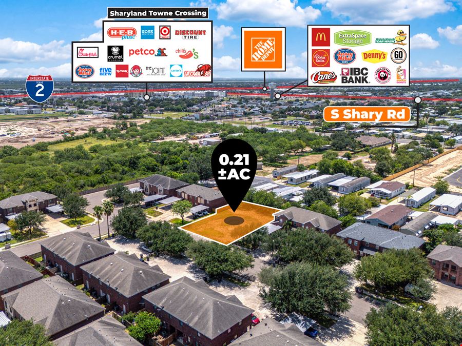 Last Remaining Lot in Shary Landing | 0.21 ±AC | Zoned R-2 | McAllen, TX