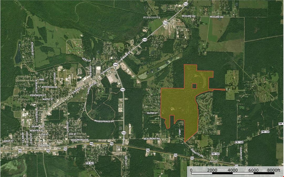 +/- 420 GOLF COURSE FRONTING LAND DEV OPP- 938 Minglewood Road, Liberty, TX 77575