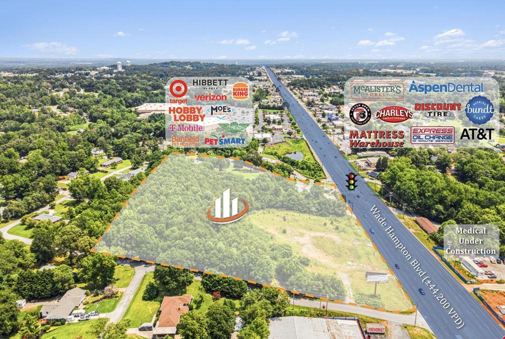 Prime Development Opportunity On Wade Hampton Blvd