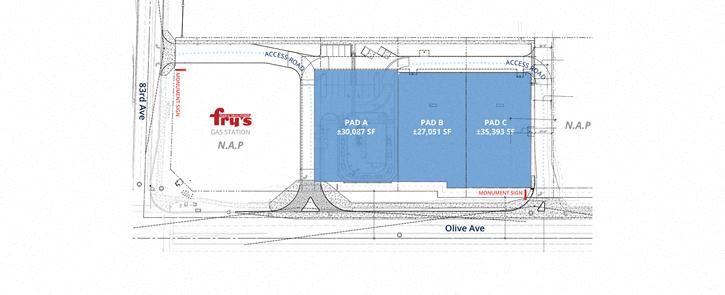 Retail Pads for Ground Lease Build-to-Suite or Sale