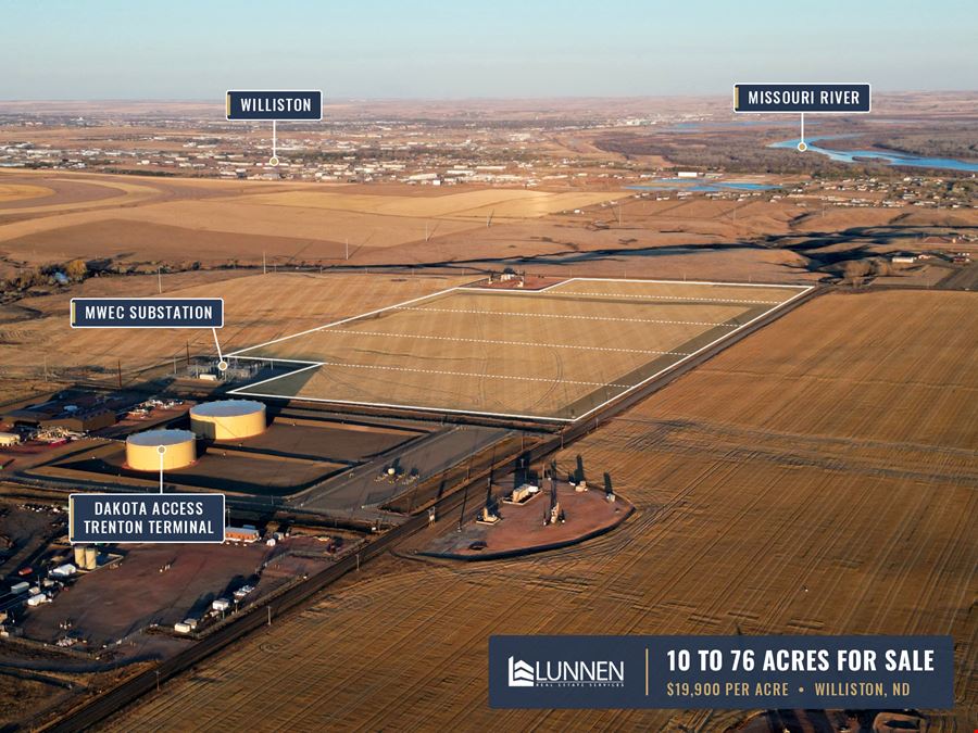 Heavy Industrial Lots from 10 Acres | $19,900/Acre | Next to Substation & Terminal