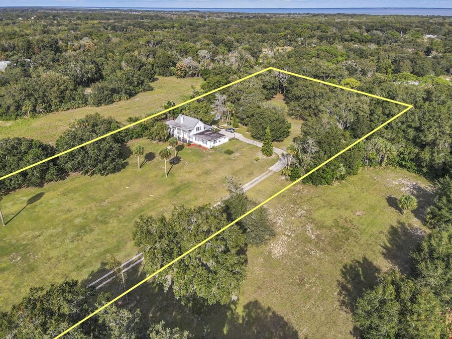 Prime Commercial 3.02+- Acres With Existing Single Family Residence- “Mims-Space Coast Florida"