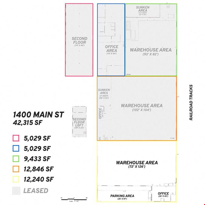 Opportunity Zone Historic Office/Warehouse in Mid City