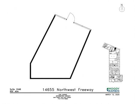 Preview of Industrial space for Rent at 14655 Northwest Freeway