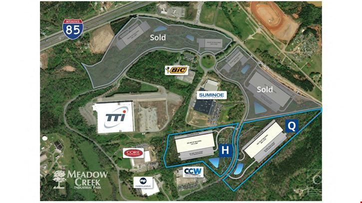 ±62 Acres for Spec or Build-to-Suit at Meadow Creek Industrial Park