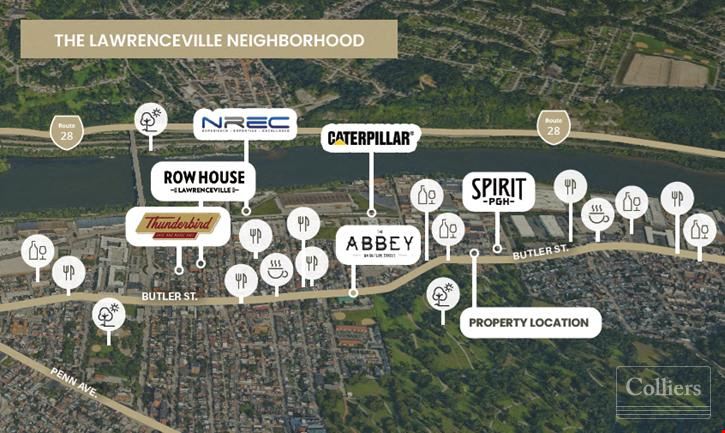 Retail/Flex Opportunity in Pittsburgh's trendy and desirable Lawrenceville submarket!