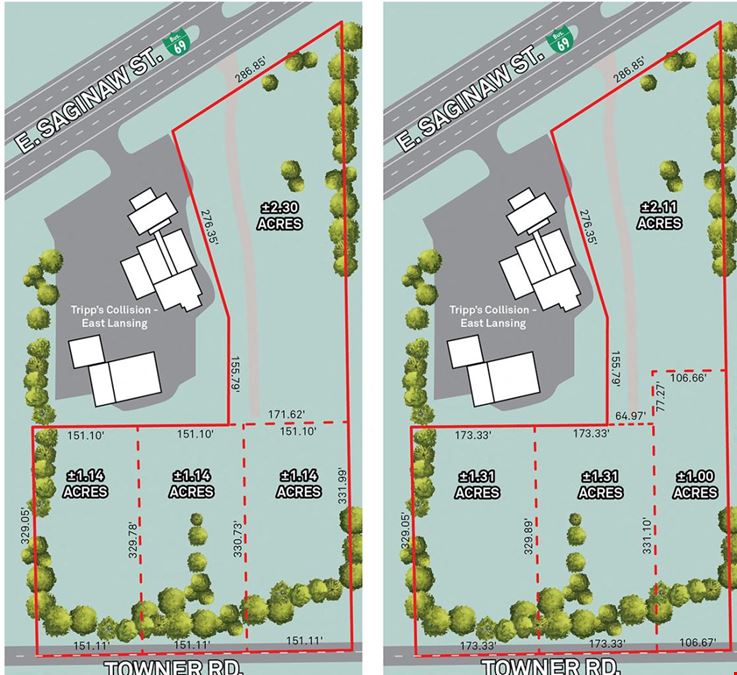 M-78 & Towner (1-5.72 Acres) Vacant Land - Meridian Township