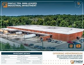 Single Ten. NNN-Leased Ind. Investment | 93K SF | Augusta (GA)