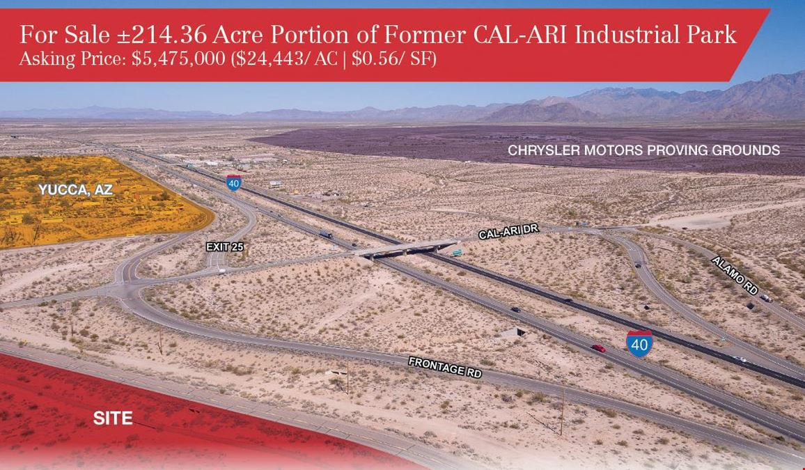 ±214.36 Acre Portion of Former CAL-ARI Industrial Park