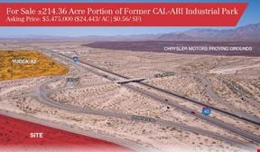 ±214.36 Acre Portion of Former CAL-ARI Industrial Park