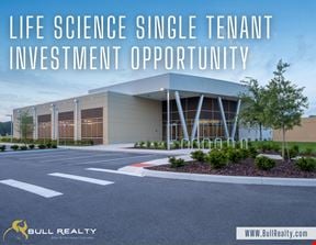 Life Science Single Tenant Investment Opportunity | 6.6% Cap Rate