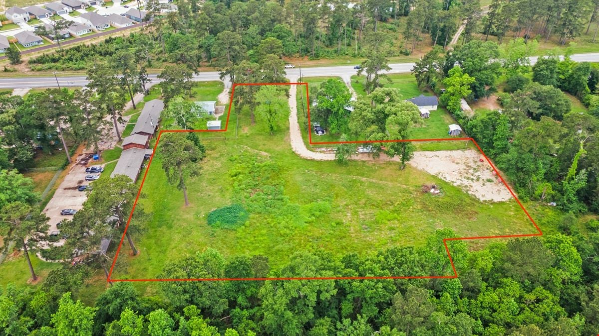 2 Acres for Lease | Prime FM 3083 Frontage Land in Conroe, TX – High Visibility & Easy Access