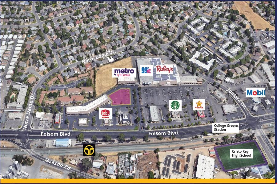 Folsom Boulevard Shopping Center Pad for sale