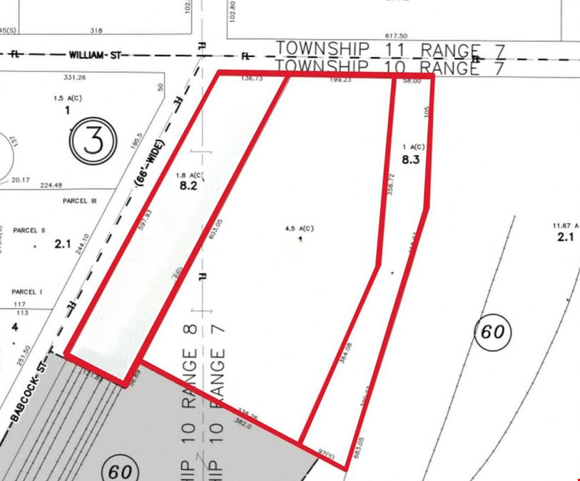 1285 William St -  1 - 7+/- Acres Vacant Land