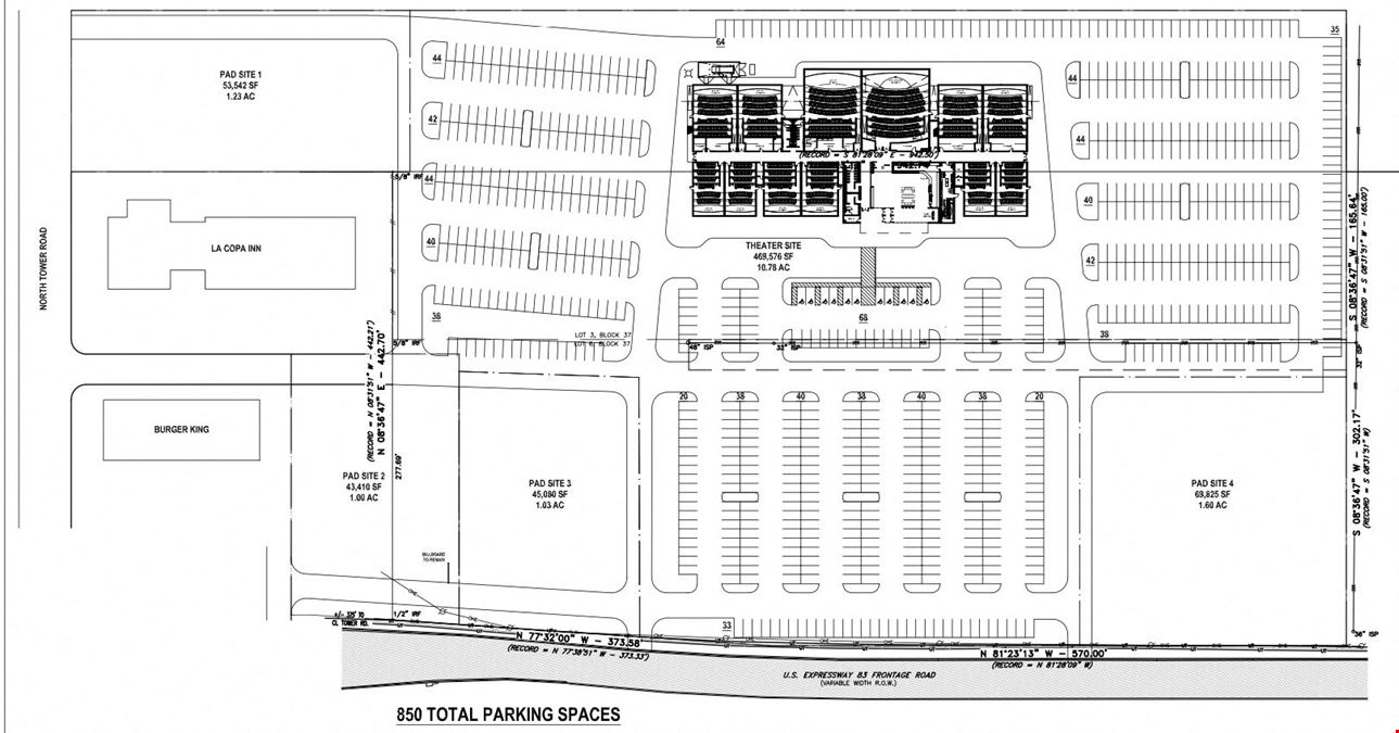 Cinemark Theater Pad Sites