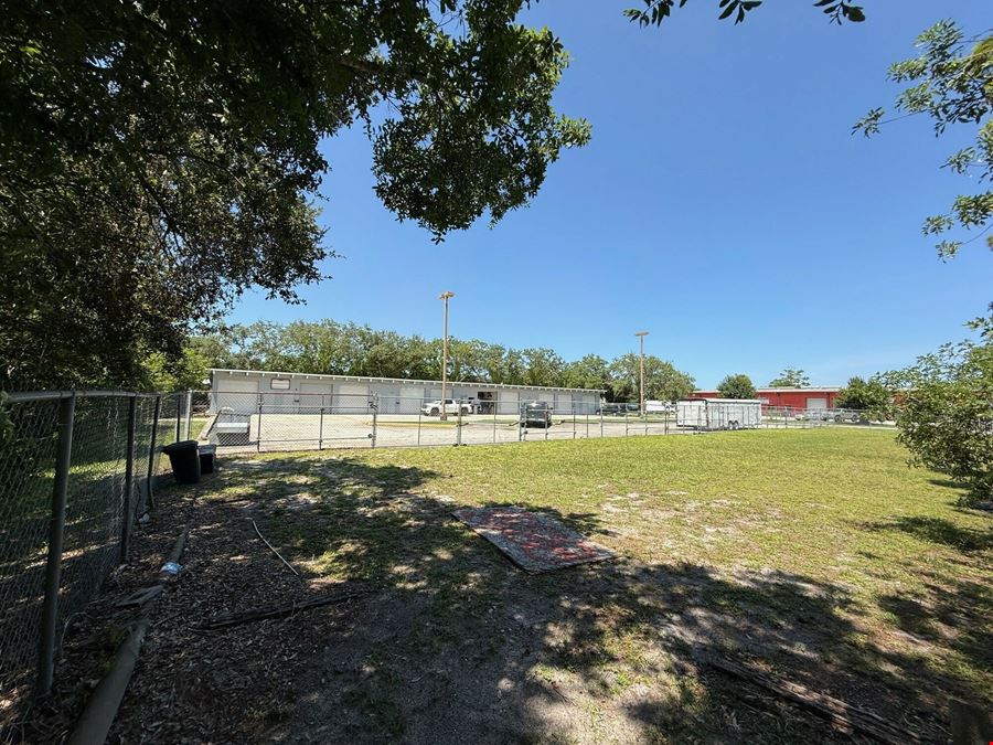 Warehouse with Fenced/Cleared Yard