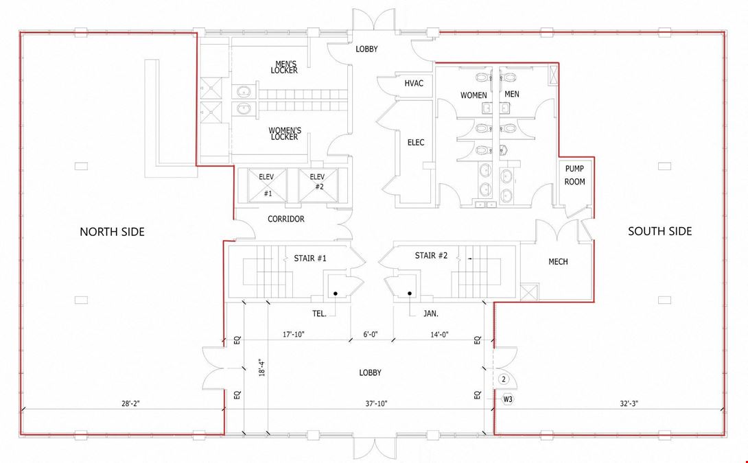 2000-4,000 SF Ground Floor Office Suite