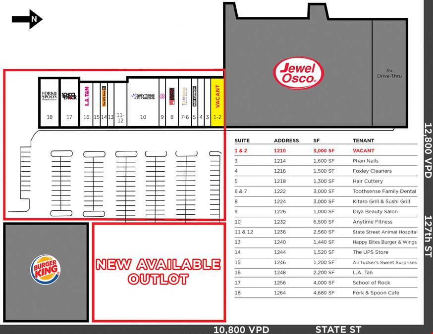 ±3,000 SF Unit Available at Centennial Plaza