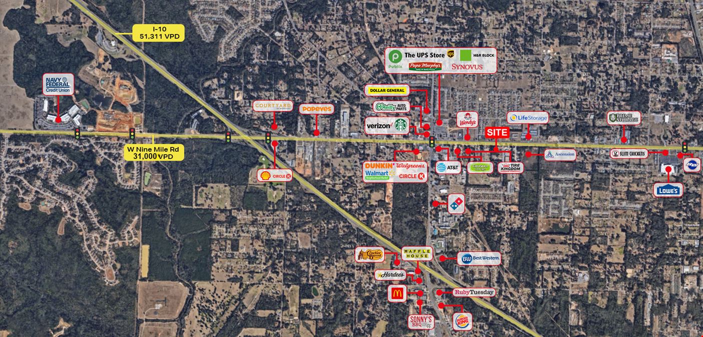 Prime Commercial Corner | 7 Acres on W Nine Mile Rd