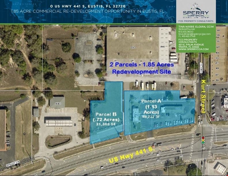 1.85 ACRE COMMERCIAL RE-DEVELOPMENT OPPORTUNITY IN EUSTIS, FL