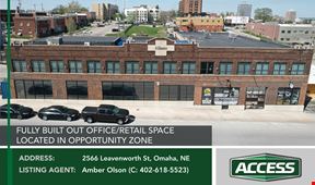 Fully built out office/retail space located in Opportunity Zone