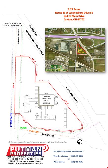 2.27 ACS OF COMMERCIAL LAND @ RT.30 & 43 SOUTH