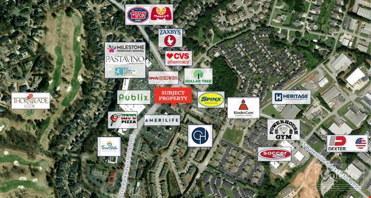 Two Retail Suites Located Across from the Publix at Thornblade