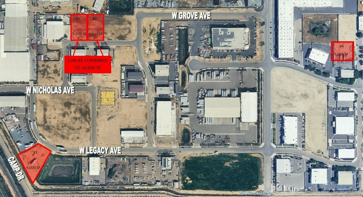 (5) Proposed Industrial Buildings Available in Visalia, CA