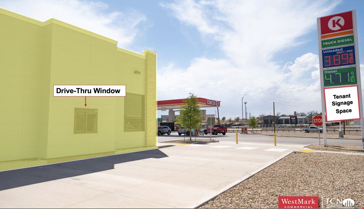 Prime QSR Endcap/Drive-thru in Newly Built Circle K
