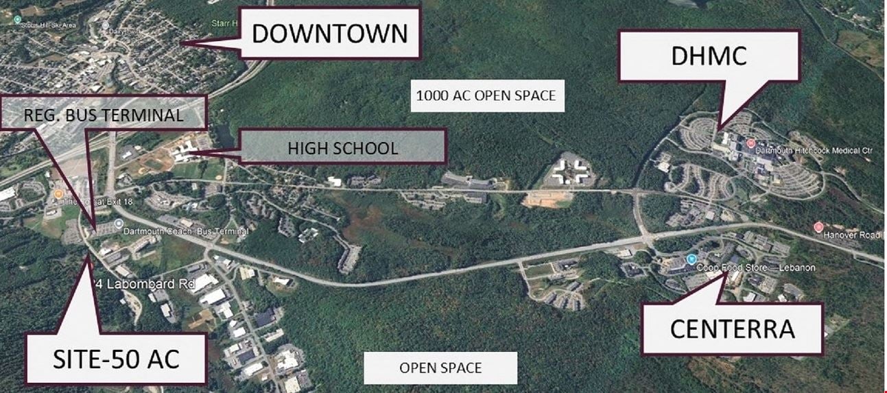 50 ac. 3 ac. development envelope.  3 miles to Med center