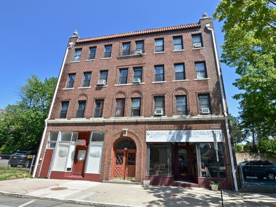 214 Fifth Avenue, Pelham, NY, 10803. A GEM, CLASSIC BRICK 14 UNIT BLDG W/2 GROUND LEVEL COMMERCIAL UNITS.