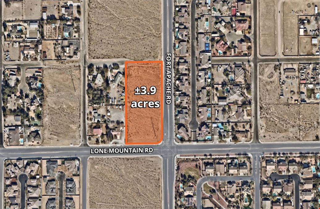 3.9 acres on Fort Apache and Lone Mountain