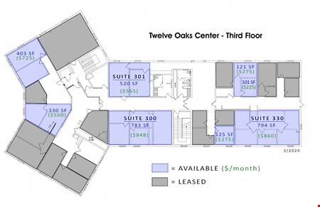 Preview of Office space for Rent at 1801 Oberlin Road