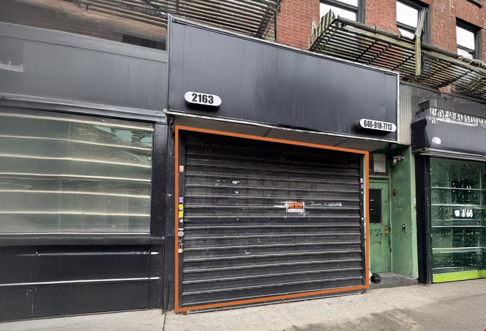 1,000 SF | 2163 2nd Avenue | Retail Space for Lease