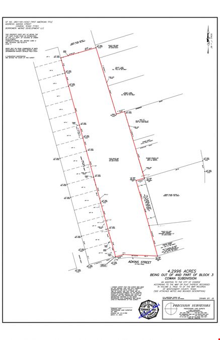 0 Adkins Street - 4.3 acre residential development