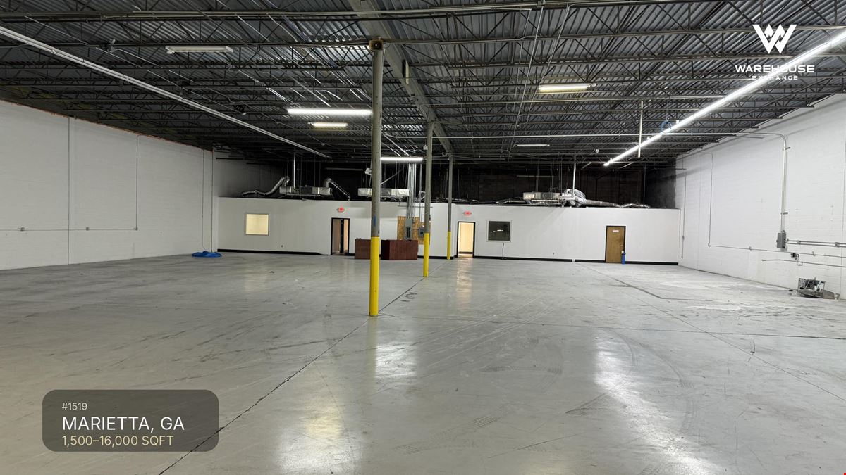 #1519 - Marietta, GA Warehouse for Rent  | 1,500-16,000