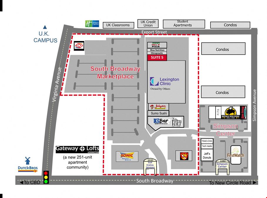South Broadway Marketplace Sublease
