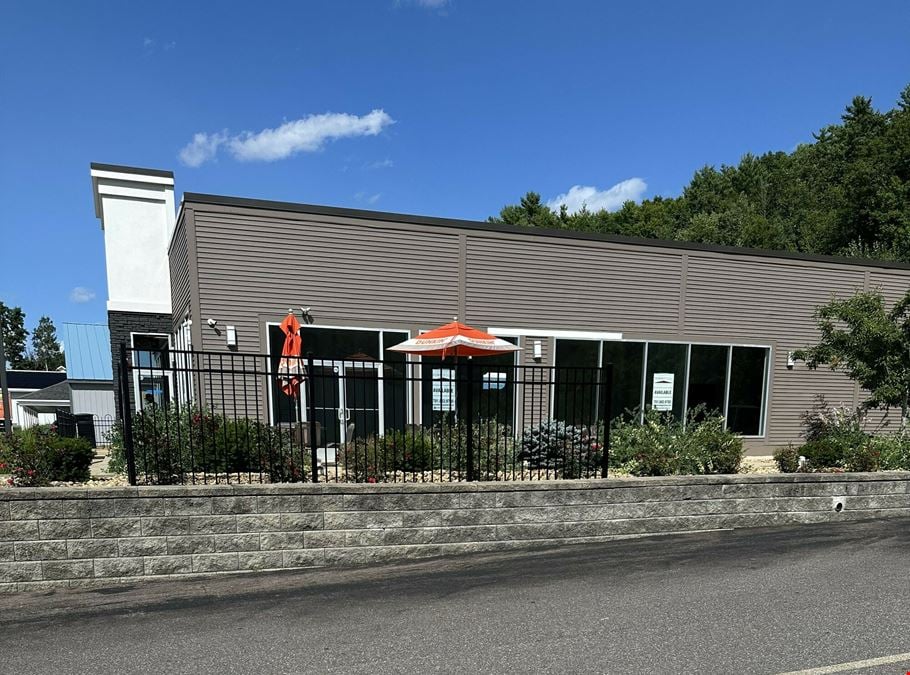 Belmont, NH - Retail End-Cap with Patio for Lease and Pad Site For Sale or Lease