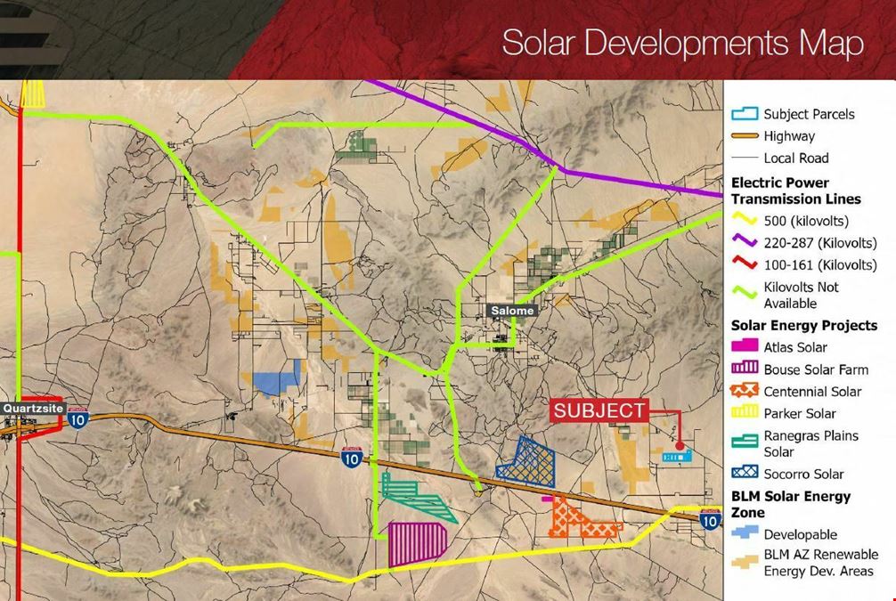 ±680 AC La Paz County Solar Land