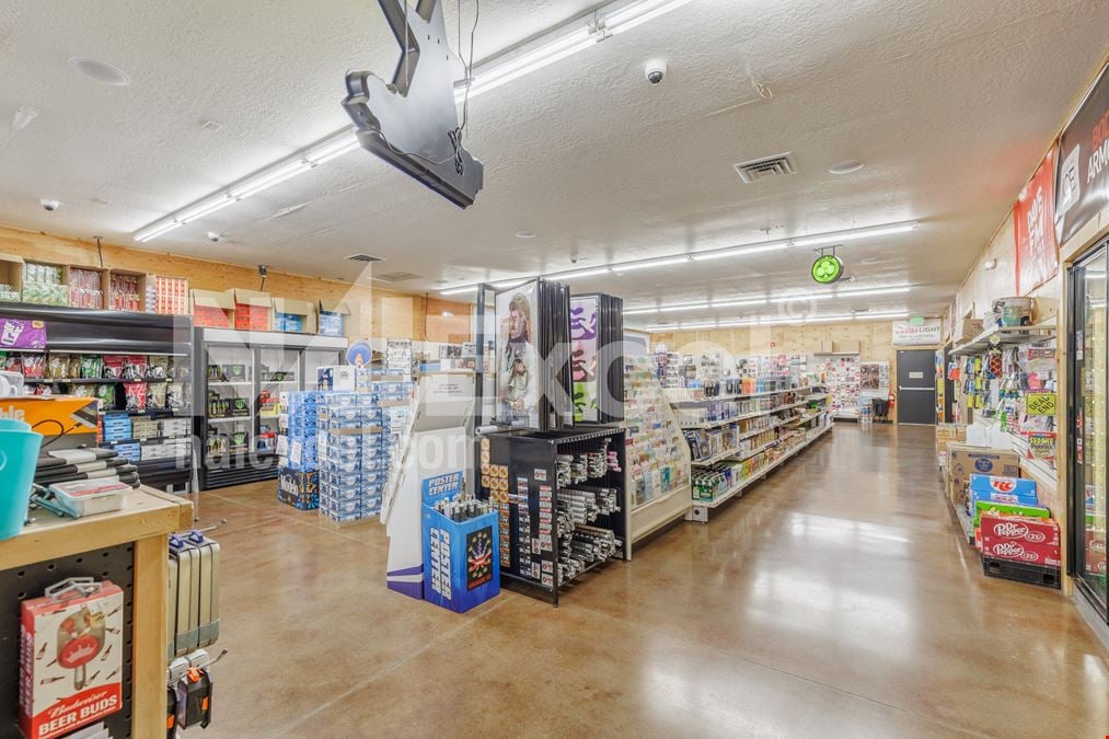 Signalized Corner Two Retail or Industrial Buildings