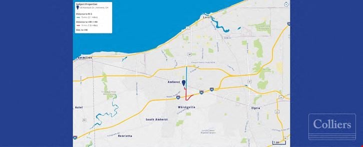 +/-71,500 SF Industrial Facility on 12.28 acres available in Amherst, Ohio