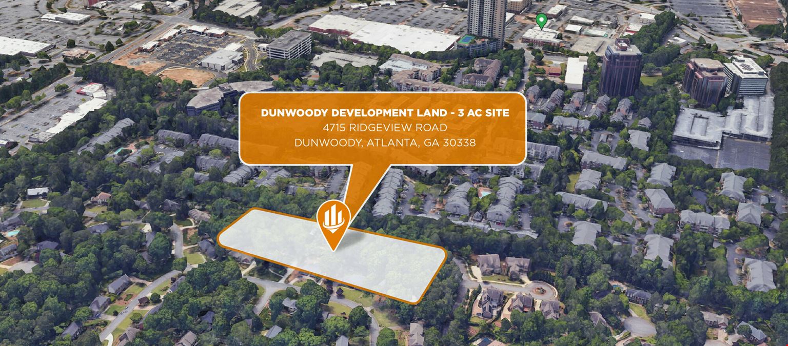 Dunwoody, Atlanta Development Land - 3 AC Site