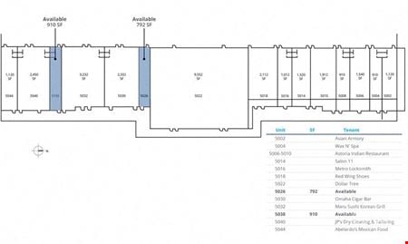 Preview of Retail space for Rent at 5002-5044 South 108th Street