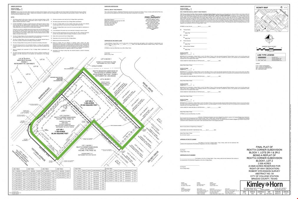 2.5 AC on Barron Road & Victoria Avenue