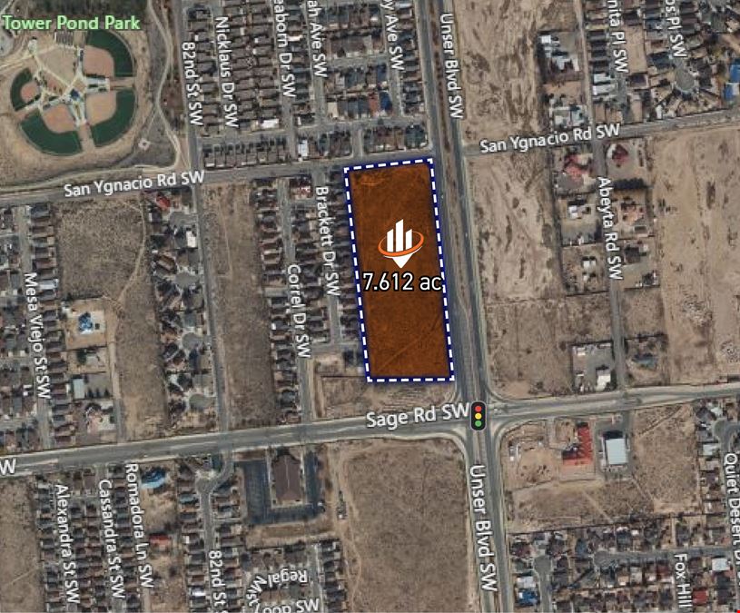 NWQ Unser Blvd SW and Sage Rd SW